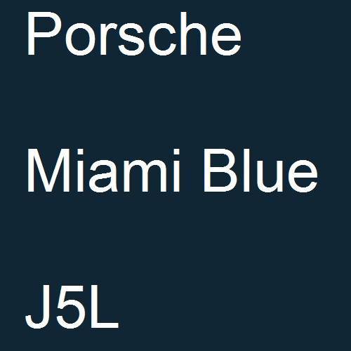 Porsche, Miami Blue, J5L.